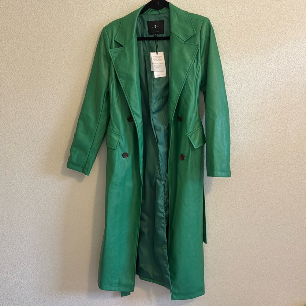 7 For All Man Kind Green Coat